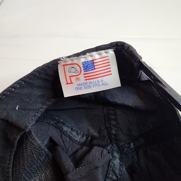 VINTAGE 1991 EYES ON THE CLASSICS HAT CAP MADE IN USA SNAPBACK NEON PINK BLACK - Picture 4 of 6